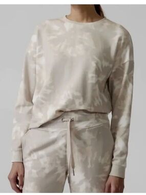 Athleta Balance Printed Pullover Sweatshirt